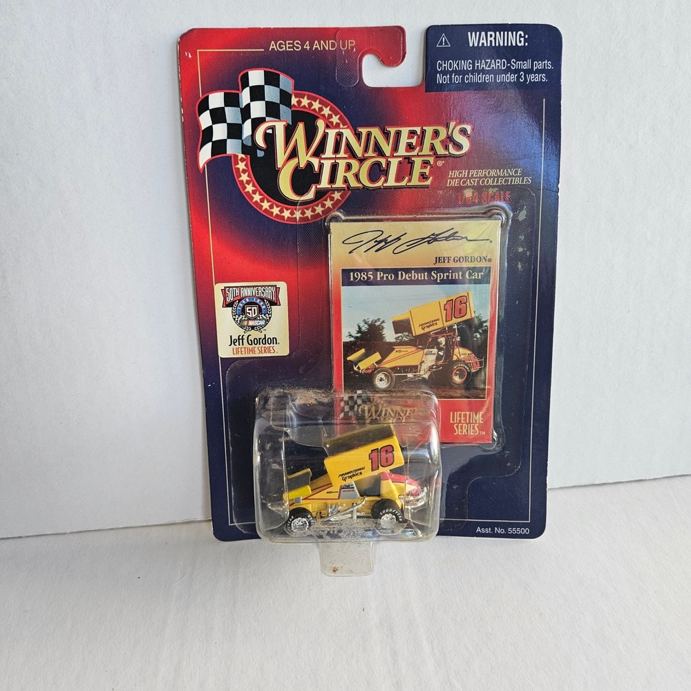 Winners Circle Jeff Gordon 1985 Pro Debut Sprint Car 1/64 Diecast 1997 Kenner